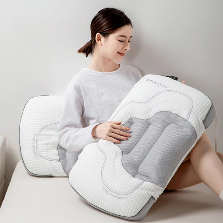 Adjustable Height Breathable Massage Neck Support Airbag Pillow