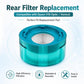Vacuum Cleaner Replacement Dust Bag Post-Filter For Dyson V10 Optic/Konical, Post-Filter Green, Dust Bag