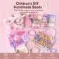 Children's bead jewelry kit assortment with multiple bracelet-making bead boxes