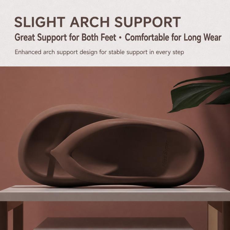 EVA Outer Wear Heightened Thick-Soled Flip Flops, 35-36, 37-38, 39-40
