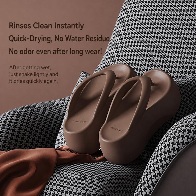 EVA Outer Wear Heightened Thick-Soled Flip Flops, 35-36, 37-38, 39-40