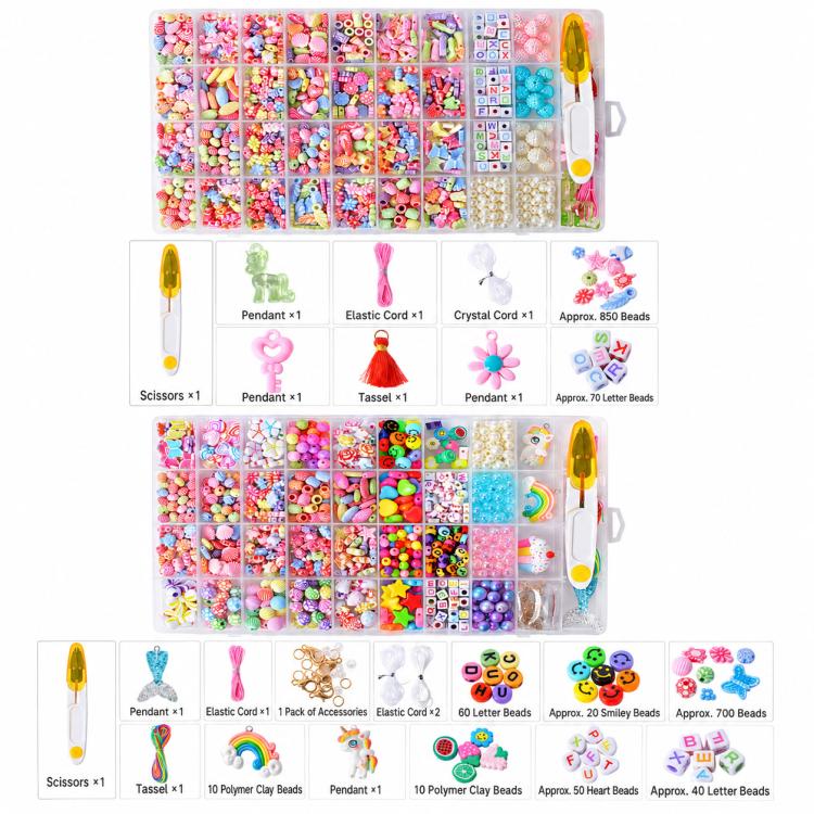36-grid DIY Beaded Bracelet Kit, Minimalist Accessories, Multiple Accessories