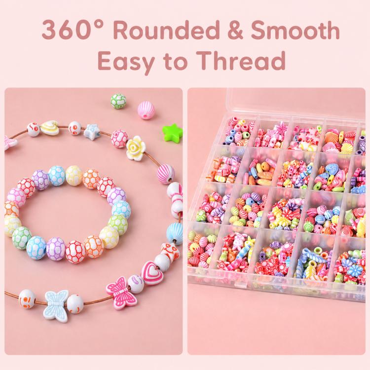 36-grid DIY Beaded Bracelet Kit, Minimalist Accessories, Multiple Accessories