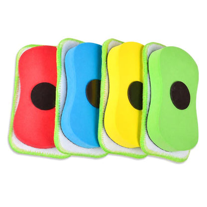 4 PCS/Pack Removable Water-Soluble Chalk Magnetic Eraser