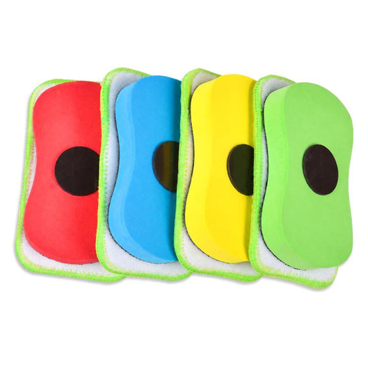 4 PCS/Pack Removable Water-Soluble Chalk Magnetic Eraser