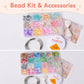 Children DIY Mixed-Color Beaded Bracelet Kit Random Color Delivery, 9-grid, 12-grid, 24-grid