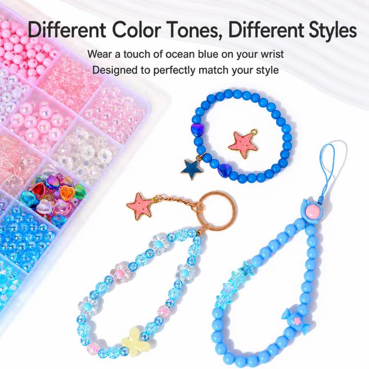 24-grid Double-layer Children DIY Beaded Bracelet Kit, 24-grid Double-layer