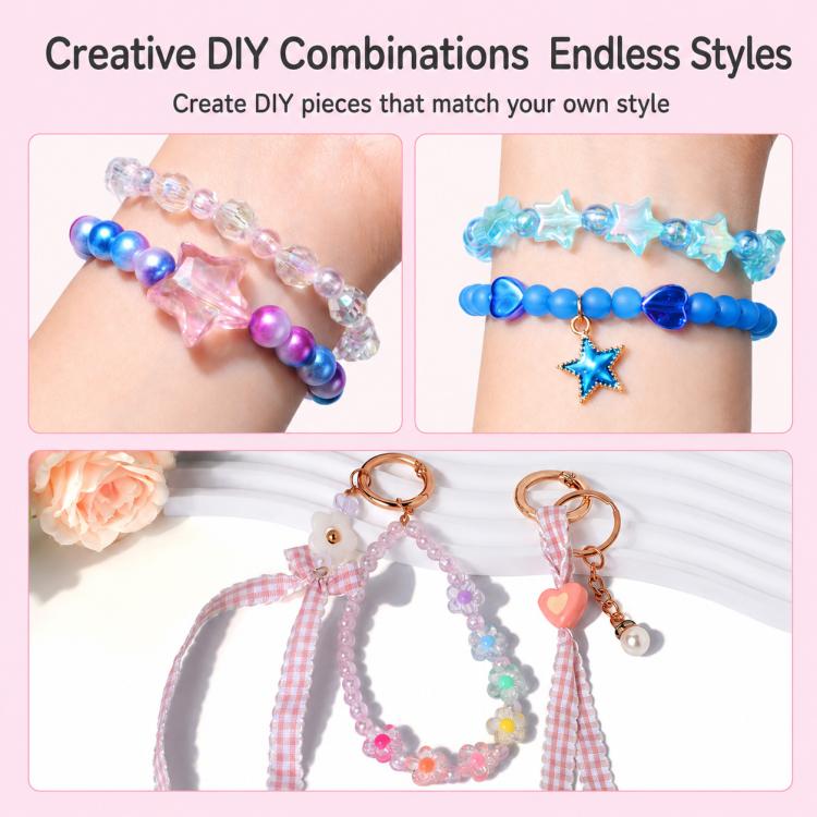 24-grid Double-layer Children DIY Beaded Bracelet Kit, 24-grid Double-layer