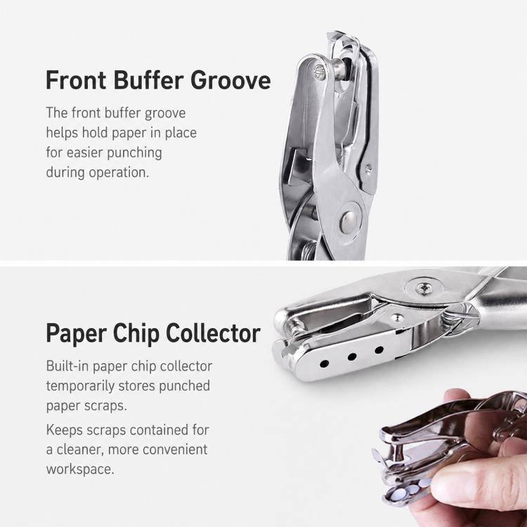 KW-TRIO Handheld Single Hole Punch, 97A0(6mm), 97B0(6mm), 97C3(3mm)