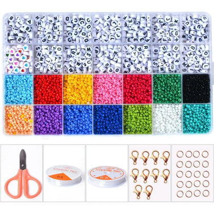 28-grid DIY Beaded Bracelet Kit for Amblyopia Training, 28-grid