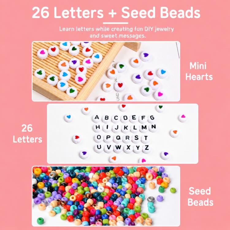 28-grid DIY Beaded Bracelet Kit for Amblyopia Training, 28-grid
