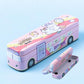 Creative Bus Double-Layer Metal Pencil Box