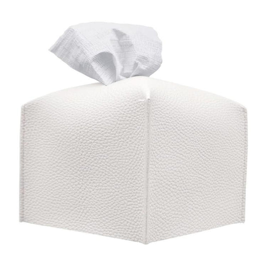 Dustproof PU Leather Tissue Storage Box, Square, Oblong