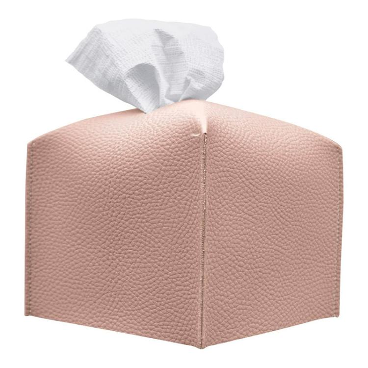 Dustproof PU Leather Tissue Storage Box, Square, Oblong