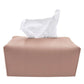 Dustproof PU Leather Tissue Storage Box, Square, Oblong