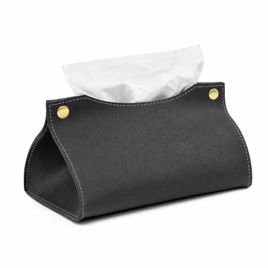 Storage Bag Style Dustproof PU Leather Tissue Box