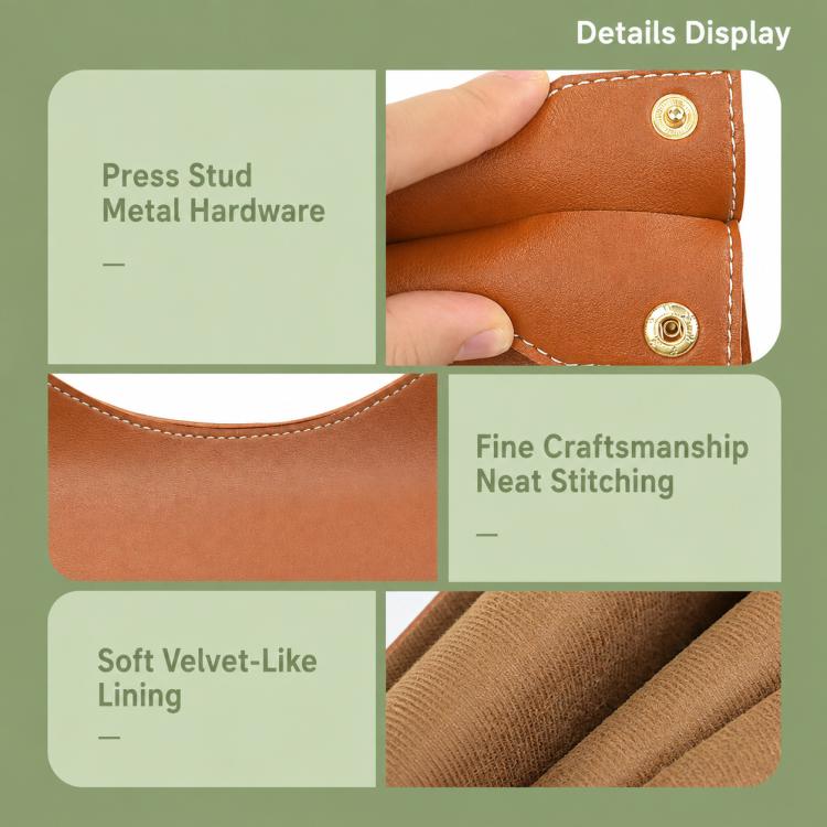 Storage Bag Style Dustproof PU Leather Tissue Box