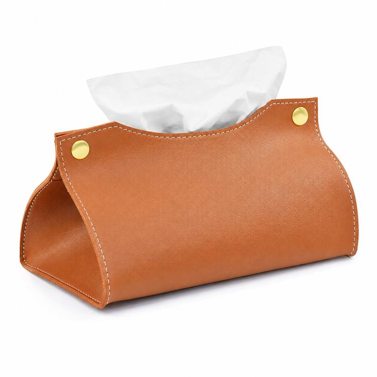 Storage Bag Style Dustproof PU Leather Tissue Box