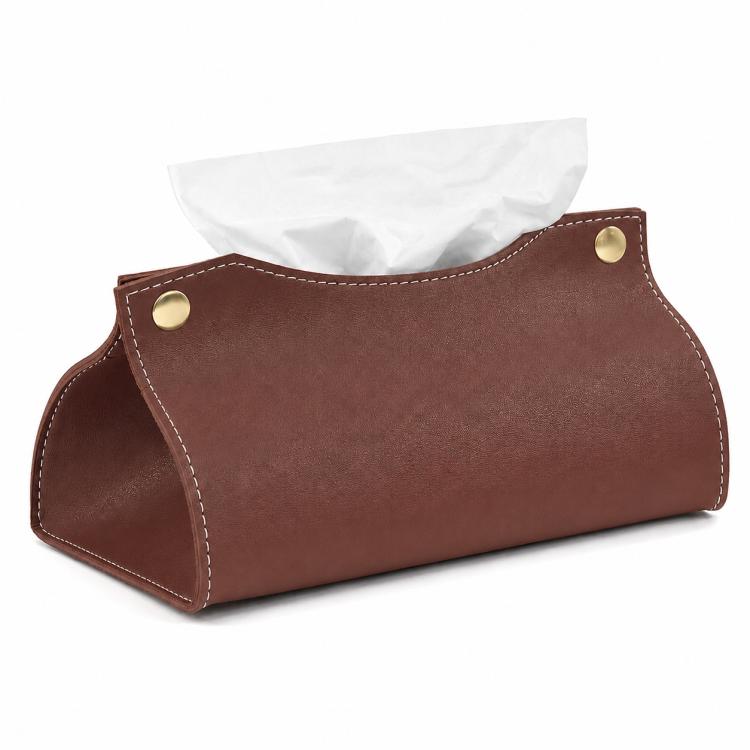 Storage Bag Style Dustproof PU Leather Tissue Box