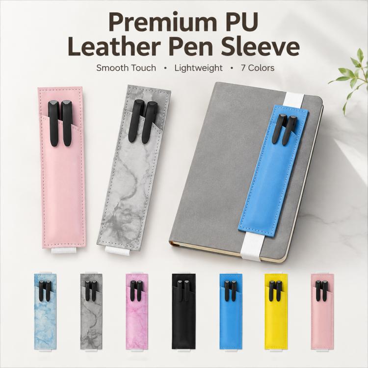 Leak-Proof Multi-Functional PU Leather Pen Sleeve