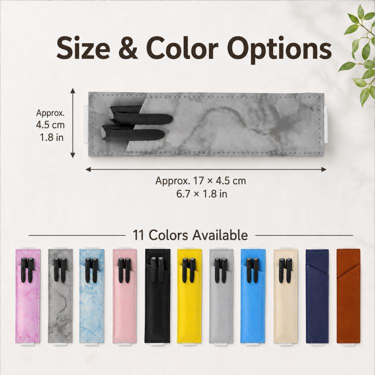 Leak-Proof Multi-Functional PU Leather Pen Sleeve