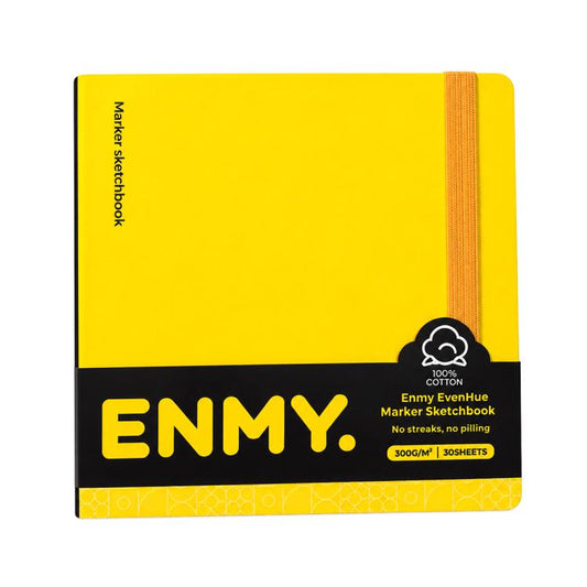 ENMY Even Color Square Sketchbook for Acrylic Markers, S-80 x 80mm, M-120 x 120mm, L-170 x 170mm