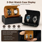 Portable Vintage Leather Watch Storage Case, Two Slots, Three Slots