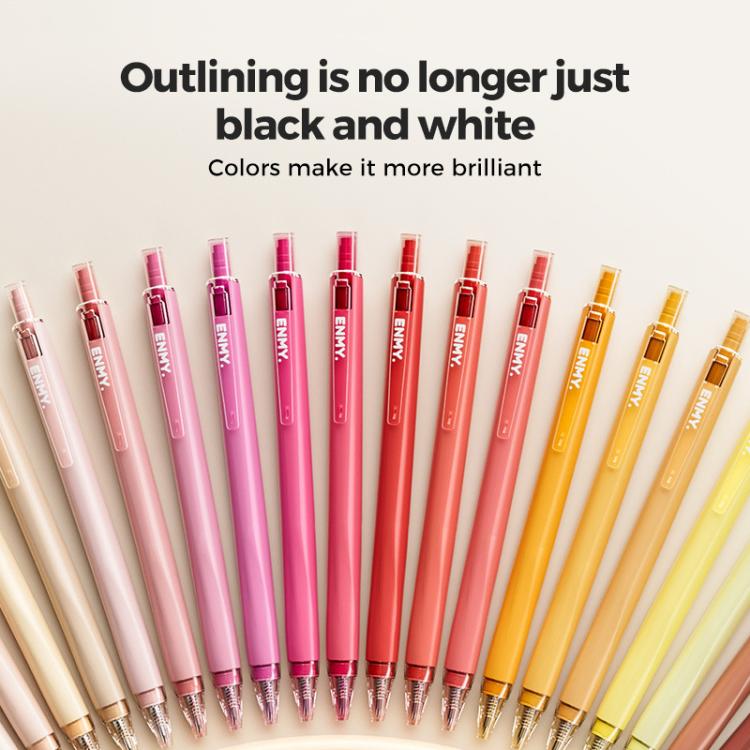 ENMY 6 PCS/Box POP Acrylic Fineliners Washable Colored Gel Pen