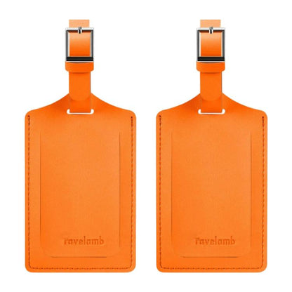 1 Pair Vintage PU Leather Luggage Tag