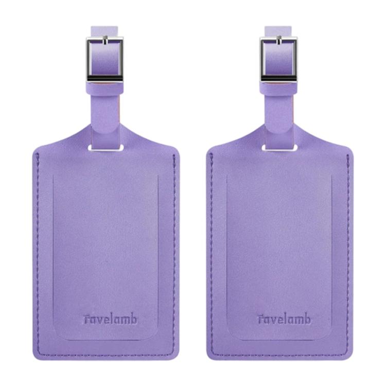 1 Pair Vintage PU Leather Luggage Tag
