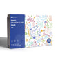 Washable color crayon class pack with blue outer box and patterned inner cover