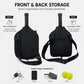 Black neoprene paddle bag pair with adjustable shoulder straps and front storage pocket.
