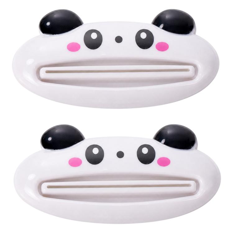2 PCS/Pack Cute Cartoon Rolling Toothpaste Squeezer, Pink Pig, Frog, Panda