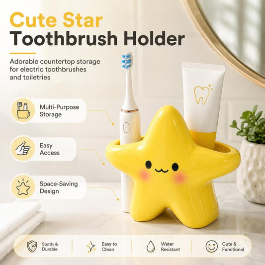 Cute Star-shaped Electric Toothbrush Holder