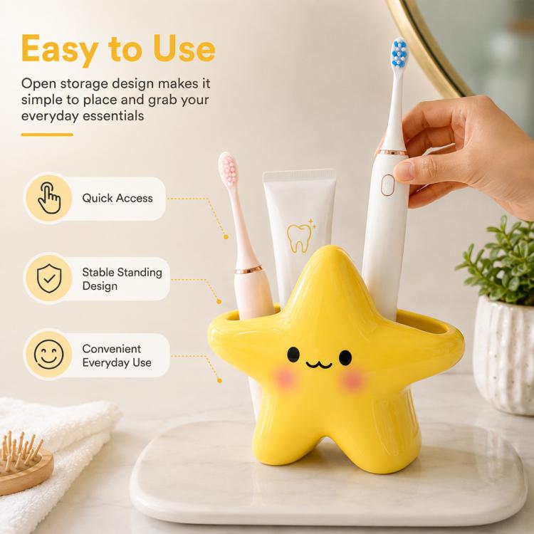 Cute Star-shaped Electric Toothbrush Holder