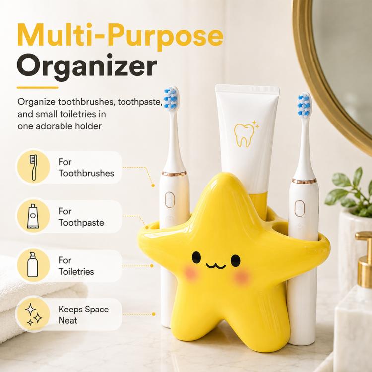 Cute Star-shaped Electric Toothbrush Holder