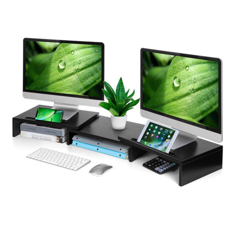 Adjustable Wooden Rotating Monitor Stand