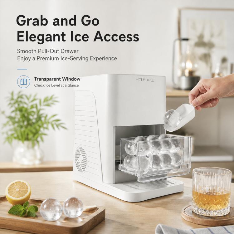 Medium-sized Household Fully Automatic Spherical Ice Maker, US Plug, UK Plug, EU Plug