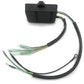 Ignition switch box wiring harness with black connector and multi-color leads