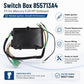 Black ignition switch box module with bundled multi-color wires and terminals