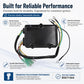 Ignition switch box with durable housing and multi-color wire harness assembly