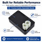 Black ignition control module with white plug and sturdy rectangular housing