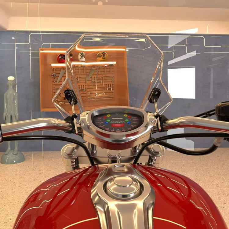 MO-WS015 Universal Motorcycle Modification Windshield, MO-WS015