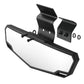 UTV rear view mirror kit with black frame, brackets, and mounting hardware