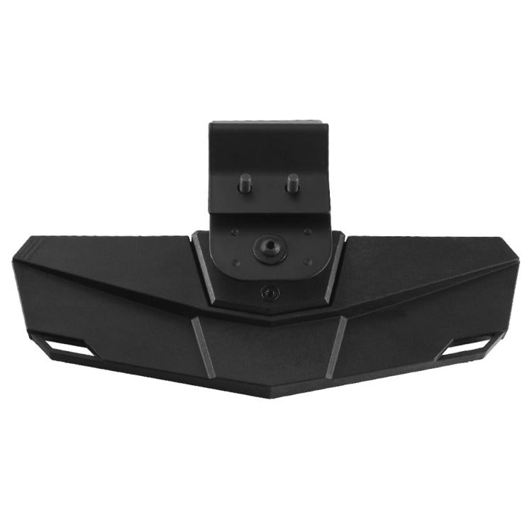 Black UTV center rear view mirror with central mounting base