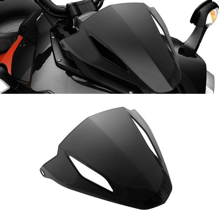 Smoked finish dashboard cowl cover with black tinted front spoiler for Can-Am Spyder