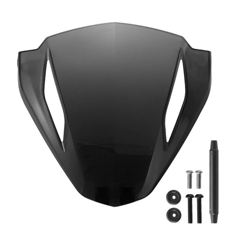 Smoked dashboard cowl cover with black tinted finish plus mounting hardware kit