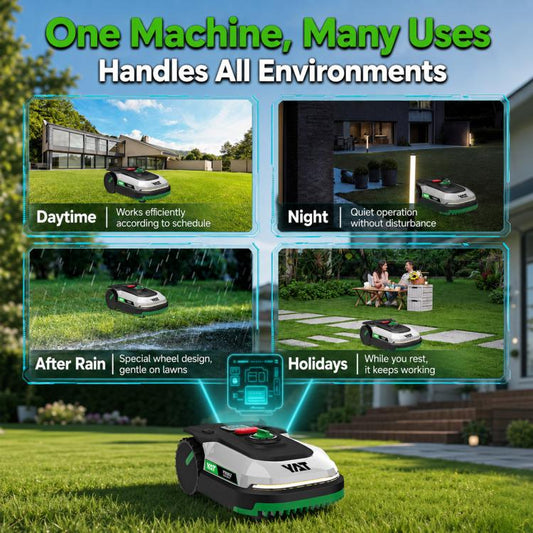 YAT YT8802 Intelligent Lawn Mower Robot, Automatic Grass Trimmer for Garden Lawn Weeding