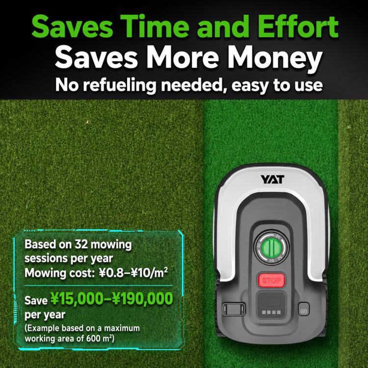 YAT YT8802 Intelligent Lawn Mower Robot, Automatic Grass Trimmer for Garden Lawn Weeding