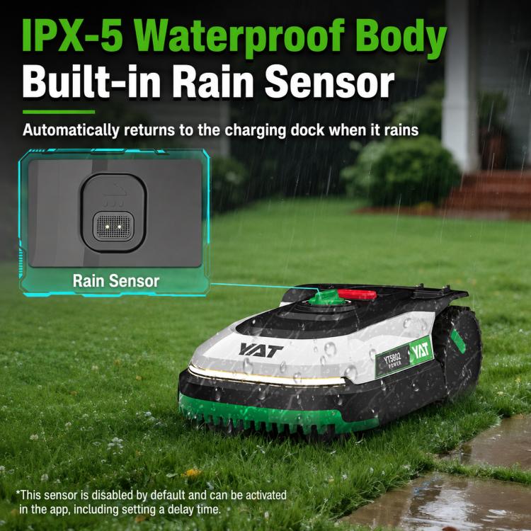 YAT YT8802 Intelligent Lawn Mower Robot, Automatic Grass Trimmer for Garden Lawn Weeding